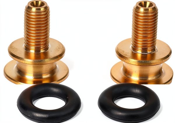 Crank Arm Bolt,Square Hole Center Shaft Fixing Screw Titanium Alloy Mountain Bike Crank Bolt Bottom Bracket Screw M8x15mm-2